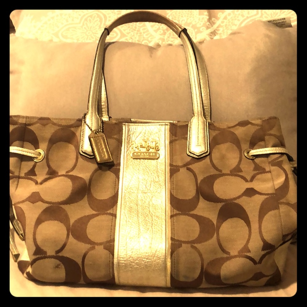 Coach Purse with Lilac interior